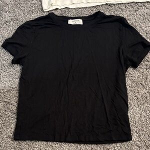Aritzia Black Short Sleeve Top